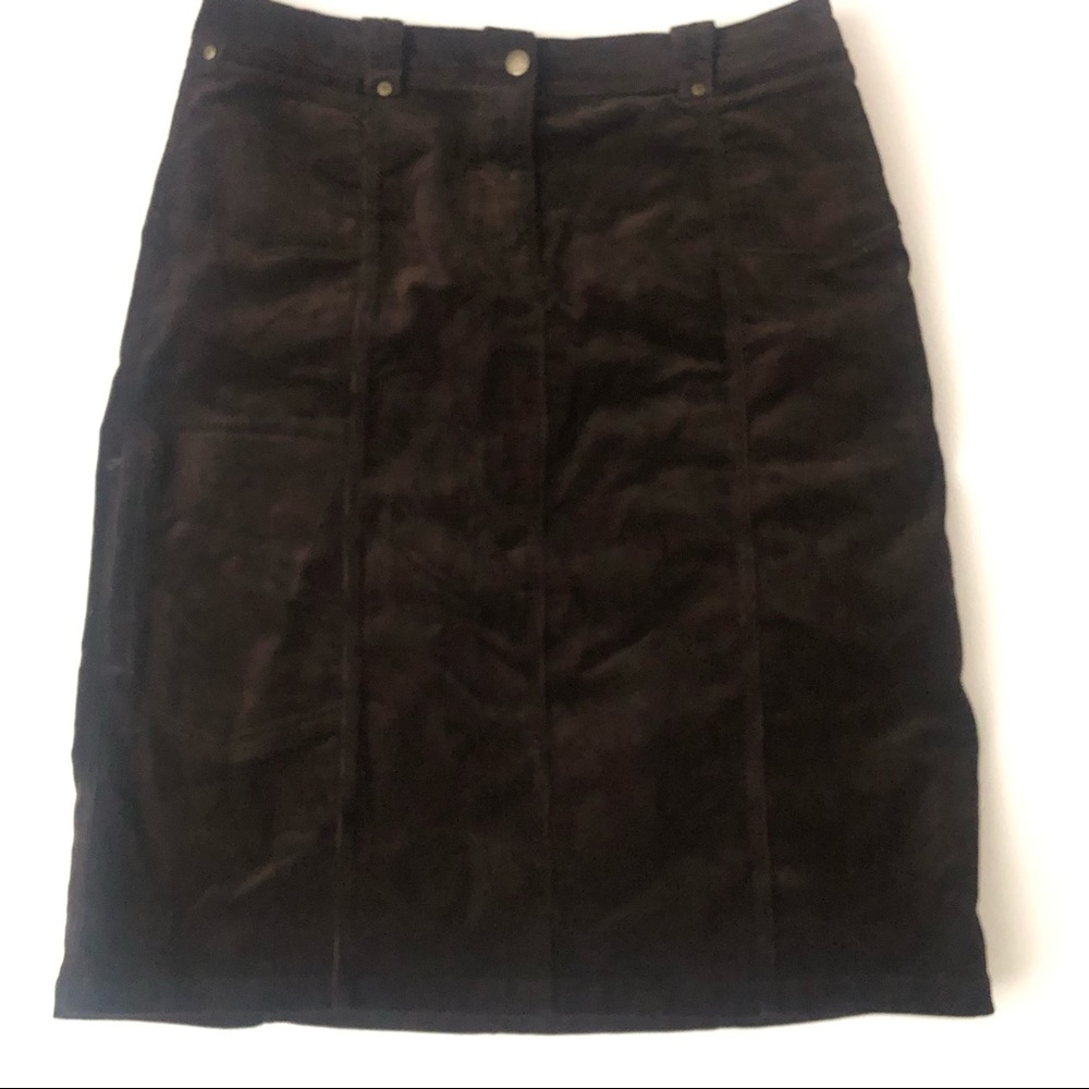 Woolrich Skirt Corduroy Brown Modesty Fall Midi Women Size 16 Plus Curvy